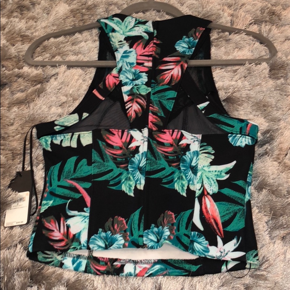 Guess Mesh Insert Racerback Top - Picture 4 of 4